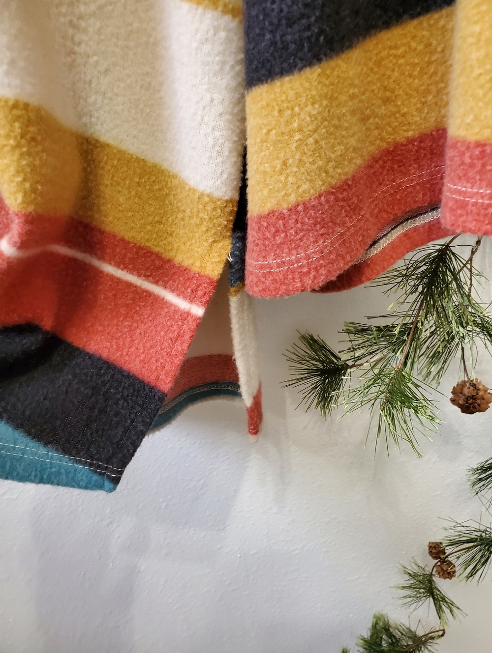 Bucketlist Striped French Terry Fleece Pullover Sweater - Picture 5 of 13